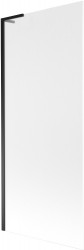MEXEN/S - Next L vanová zástěna FIX 80 x 150, dekor, černá (895-080-000-03-30-70)