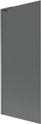 MEXEN/S - Next L vanová zástěna FIX 80 x 150, grafit, grafit kartáčovaná (895-080-000-03-40-66)