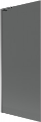 MEXEN/S - Next L vanová zástěna FIX 80 x 150, grafit, grafit metal (895-080-000-03-40-95)