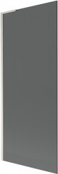 MEXEN/S - Next L vanová zástěna FIX 80 x 150, grafit,  nikl kartáčovaná (895-080-000-03-40-97)