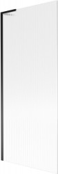 MEXEN/S - Next L vanová zástěna FIX 80 x 150, proužky, černá (895-080-000-03-09-70)