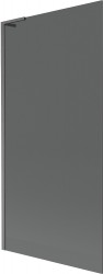 MEXEN/S - Next L vanová zástěna FIX 90 x 150, grafit, grafit kartáčovaná (895-090-000-03-40-66)