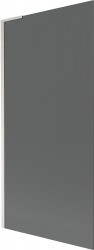 MEXEN/S - Next L vanová zástěna FIX 90 x 150, grafit,  nikl kartáčovaná (895-090-000-03-40-97)