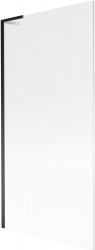 MEXEN/S - Next L vanová zástěna FIX 90 x 150, proužky, černá (895-090-000-03-09-70)