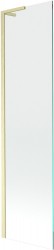 MEXEN/S - Next L vanová zástěna FIX 90 x 150, transparent, zlato kartáčovaný (895-090-000-03-00-55)