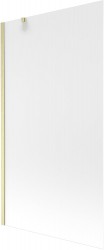 MEXEN/S - Next vanová zástěna FIX 100 x 150, dekor, zlatá kartáčovaná (895-100-000-00-30-55)
