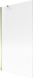 MEXEN/S - Next vanová zástěna FIX 100 x 150, proužky, zlatá (895-100-000-00-09-50)