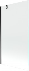 MEXEN/S - Next vanová zástěna FIX 100 x 150, transparent, černá (895-100-000-00-00-70)