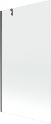 MEXEN/S - Next vanová zástěna FIX 100 x 150, transparent, grafit kartáčovaná (895-100-000-00-00-66)