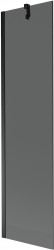MEXEN/S - Next vanová zástěna FIX 50 x 150, grafit, černá (895-050-000-00-40-70)