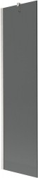MEXEN/S - Next vanová zástěna FIX 50 x 150, grafit, nikl kartáčovaná (895-050-000-00-40-97)