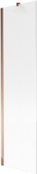 MEXEN/S - Next vanová zástěna FIX 50 x 150, proužky, růžové zlato (895-050-000-00-09-60)
