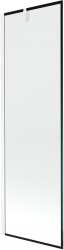 MEXEN/S - Next vanová zástěna FIX 60 x 150, černá dekor, bílá (895-060-000-00-70-20)