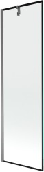 MEXEN/S - Next vanová zástěna FIX 60 x 150, černá vzor, grafit metal (895-060-000-00-70-95)