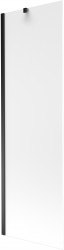 MEXEN/S - Next vanová zástěna FIX 60 x 150, dekor, černá (895-060-000-00-30-70)