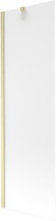 MEXEN/S - Next vanová zástěna FIX 60 x 150, dekor, zlatá kartáčovaná (895-060-000-00-30-55)