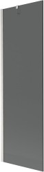 MEXEN/S - Next vanová zástěna FIX 60 x 150, grafit, nikl kartáčovaná (895-060-000-00-40-97)
