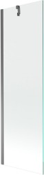 MEXEN/S - Next vanová zástěna FIX 60 x 150, transparent, grafit metal (895-060-000-00-00-95)