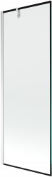 MEXEN/S - Next vanová zástěna FIX 70 x 150, černá dekor, chrom (895-070-000-00-70-01)