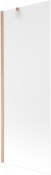 MEXEN/S - Next vanová zástěna FIX 70 x 150, dekor, měď kartáčovaná (895-070-000-00-30-65)