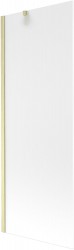 MEXEN/S - Next vanová zástěna FIX 70 x 150, dekor, zlatá kartáčovaná (895-070-000-00-30-55)