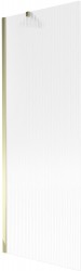 MEXEN/S - Next vanová zástěna FIX 70 x 150, proužky, zlatá (895-070-000-00-09-50)