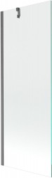 MEXEN/S - Next vanová zástěna FIX 70 x 150, transparent, grafit kartáčovaná (895-070-000-00-00-66)