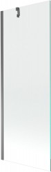 MEXEN/S - Next vanová zástěna FIX 70 x 150, transparent, grafit metal (895-070-000-00-00-95)