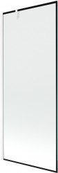 MEXEN/S - Next vanová zástěna FIX 80 x 150, černá dekor, bílá - 895-080-000-00-0-20 (895-080-000-00-70-20)
