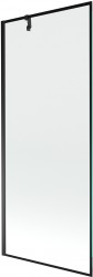 MEXEN/S - Next vanová zástěna FIX 80 x 150, černá dekor, černá (895-080-000-00-70-70)