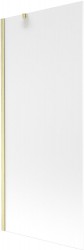 MEXEN/S - Next vanová zástěna FIX 80 x 150, dekor, zlatá kartáčovaná (895-080-000-00-30-55)