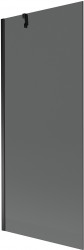 MEXEN/S - Next vanová zástěna FIX 80 x 150, grafit, černá (895-080-000-00-40-70)