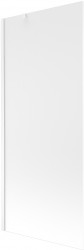 MEXEN/S - Next vanová zástěna FIX 80 x 150, mražené sklo, bílá (895-080-000-00-30-20)