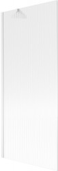 MEXEN/S - Next vanová zástěna FIX 80 x 150, proužky, bílá (895-080-000-00-09-20)
