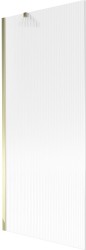 MEXEN/S - Next vanová zástěna FIX 80 x 150, proužky, zlatá (895-080-000-00-09-50)