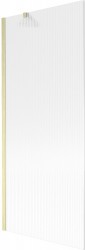 MEXEN/S - Next vanová zástěna FIX 80 x 150, proužky, zlatá kartáčovaná (895-080-000-00-09-55)