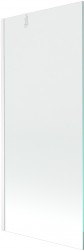 MEXEN/S - Next vanová zástěna FIX 80x150, transparent, bílá (895-080-000-00-00-20)