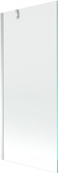 MEXEN/S - Next vanová zástěna FIX 80x150, transparent, chrom (895-080-000-00-00-01)