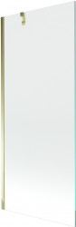MEXEN/S - Next vanová zástěna FIX 80x150, transparent, zlatá (895-080-000-00-00-50)