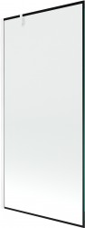 MEXEN/S - Next vanová zástěna FIX 90 x 150, černá dekor, bílá (895-090-000-00-70-20)