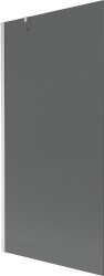 MEXEN/S - Next vanová zástěna FIX 90 x 150, grafit, nikl kartáčovaná (895-090-000-00-40-97)
