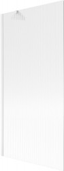 MEXEN/S - Next vanová zástěna FIX 90 x 150, proužky, bílá (895-090-000-00-09-20)