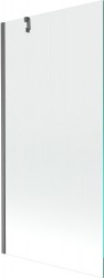 MEXEN/S - Next vanová zástěna FIX 90 x 150, transparent, grafit kartáčovaná (895-090-000-00-00-66)