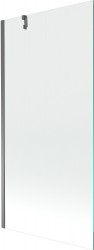 MEXEN/S - Next vanová zástěna FIX 90 x 150, transparent, grafit metal (895-090-000-00-00-95)