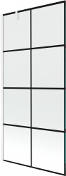 MEXEN/S - Next vanová zástěna FIX 90x150, černý dekor, bílá (895-090-000-00-77-20)