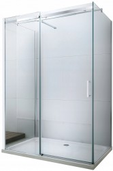 MEXEN/S - OMEGA sprchový kout 3-stěnný 100x100, transparent, chrom (825-100-100-01-00-3S)