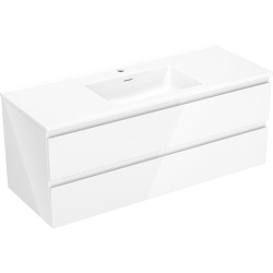 MEXEN/S - Orio koupelnová skříňka 120 cm s umyvadlem Otis, 2 zásuvky, bílá lesk (91A10-12047-2-BFF00-W18M00)