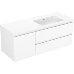 MEXEN/S - Orio koupelnová skříňka 120 cm s umyvadlem Otis pravá, 2S, 1D, bílá mat (91A13-12047-3-BBFFF01-W18P01)