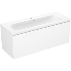 MEXEN/S - Orio koupelnová skříňka 120 cm s umyvadlem Vela, 1 šuplík, bílá mat (91A10-12047-1-BF01-W23M01)