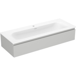 MEXEN/S - Orio koupelnová skříňka 120 cm s umyvadlem Vela, 1 šuplík, šedá mat/bílá mat (91A10-12023-1-BF62-W23M01)